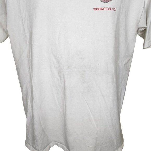 Vintage 80s Hard Rock Cafe Washington Save the Planet Mens Size XL White - Picture 3 of 7